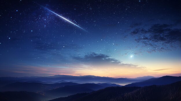 Evento celeste quebra de meteoros