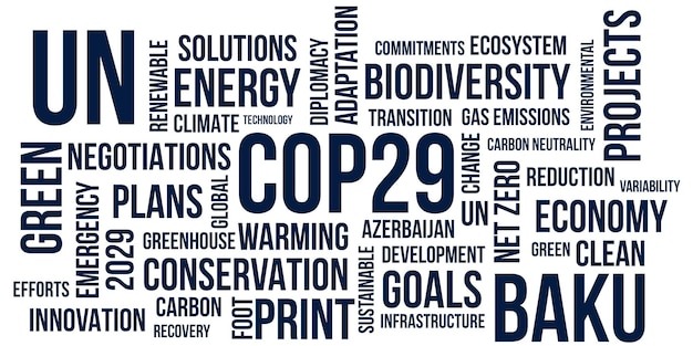 Foto el evento cop29 se llevará a cabo en bakú (azerbaiyán) en 2029.