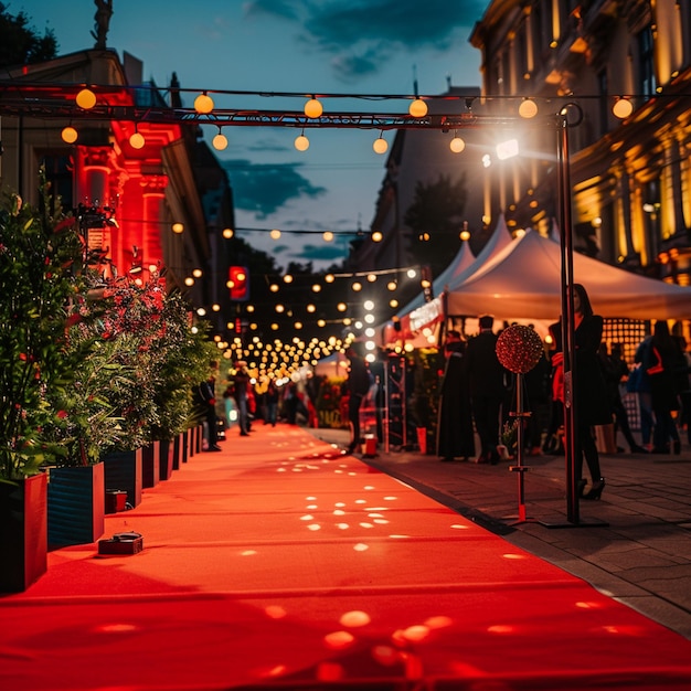 Evento de tapete vermelho no Festival Internacional de Cinema de Cracóvia