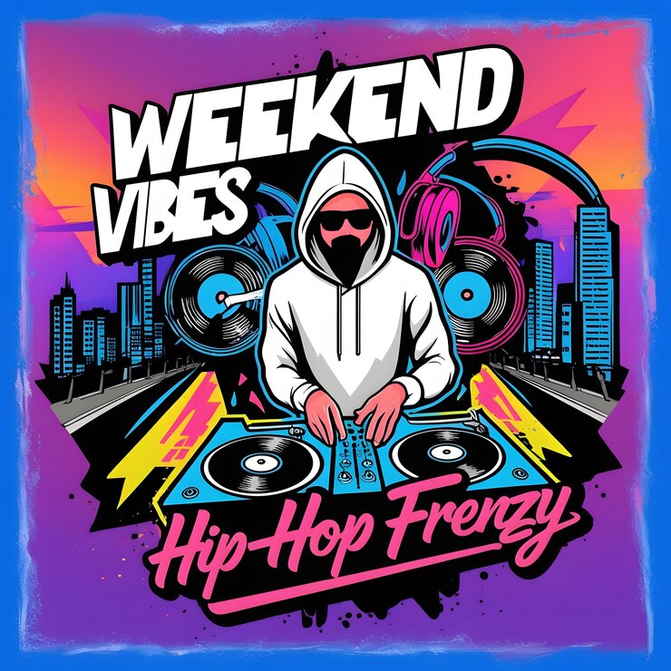 Foto evento de música hip hop del fin de semana post de instagram psd