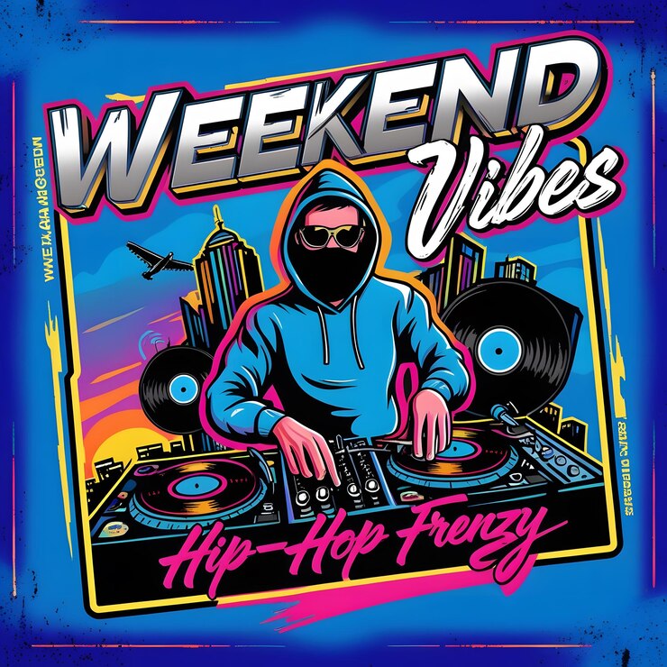 Foto evento de música hip hop del fin de semana post de instagram psd