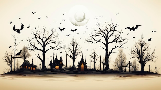 El evento temático de Halloween Back Drop