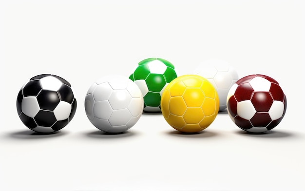 Foto evolución del tacto futurista en el diseño de fútbol en una superficie blanca o clara png fondo transparente