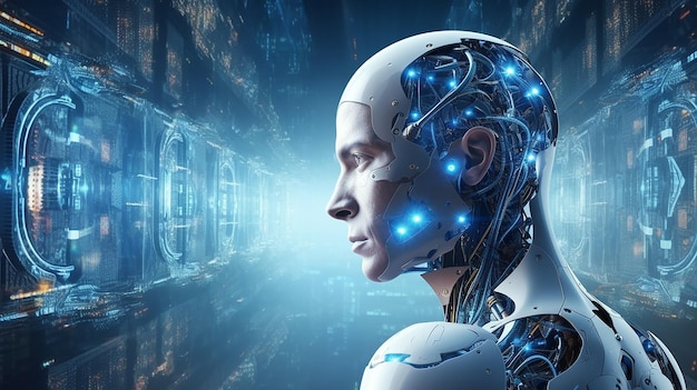 Evolución tecnológica de la mente digital que abarca la inteligencia artificial