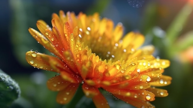 Ewige Blume Wunderschön blühende generative KI