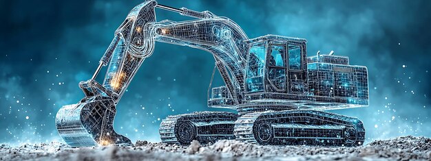 Excavadora digital inteligente AI en sistemas de gestión de sitios de construcción planificación de excavación