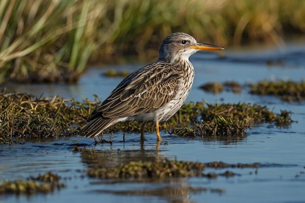 Excursão de observação de aves no estuário costeiro