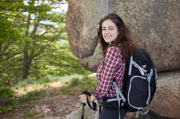 Excursionista mujer