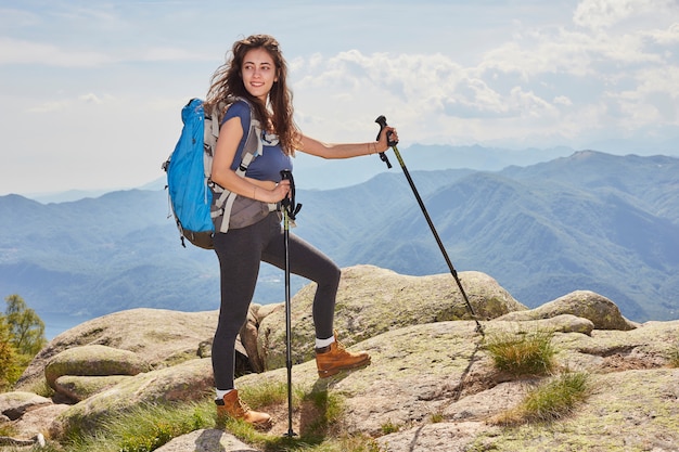 Excursionista mujer