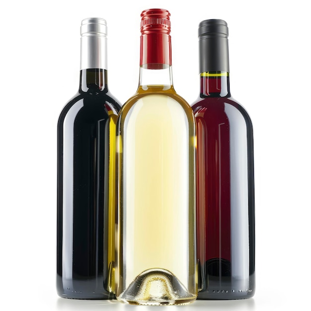 Foto se exhiben botellas de vino que invitan a la indulgencia