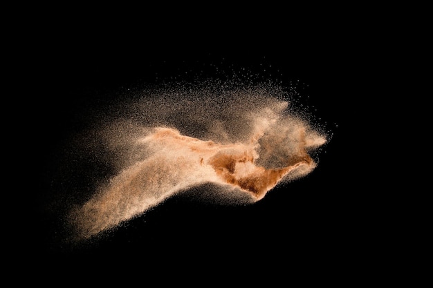 Exhibición de fuegos artificiales sobre un fondo negro