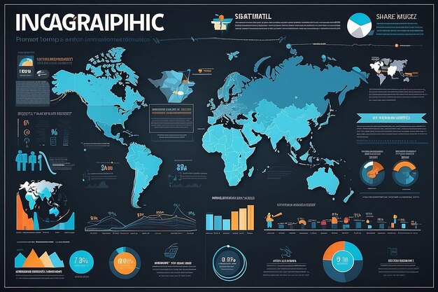 Foto exhibición de infografías