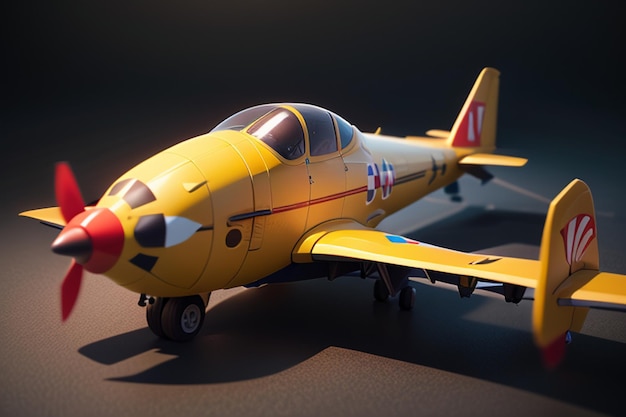 Exhibición de pequeñas naves espaciales privadas Modelo de avión de juguete para niños Impresión de fondo de papel de pared