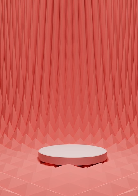 exibição de produto mínimo rosa design geométrico industrial para padrão de ornamentos futuristas de luxo