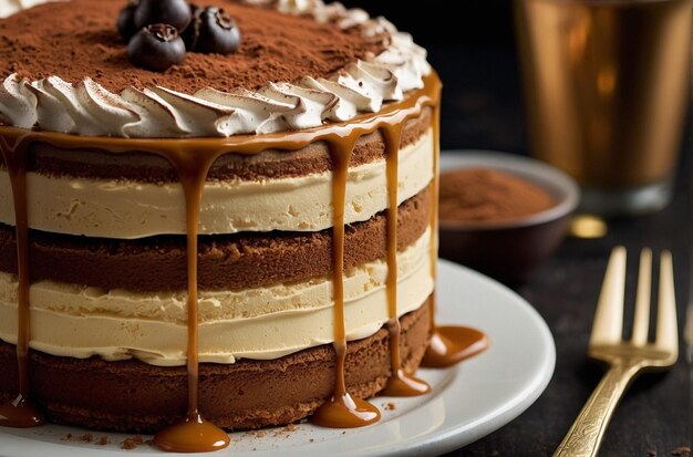 Exibição de Tiramisu Cake