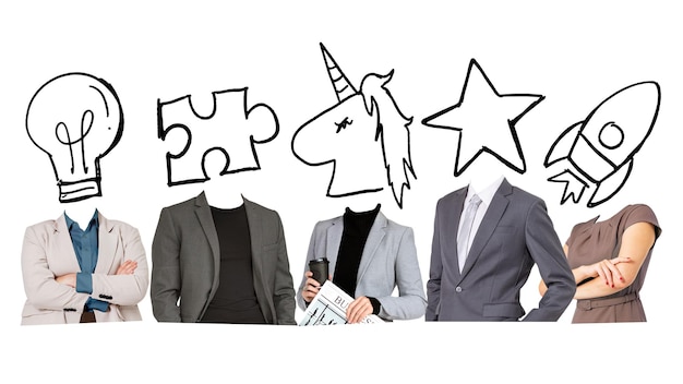 Exitoso negócio png equipe adesivo trabalho em equipe mídia remixado fundo transparente