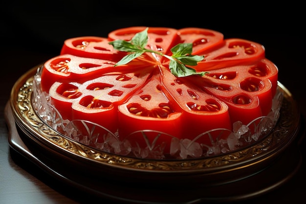 Exotic Tomato Delight Jugo de tomate fotografía de imágenes