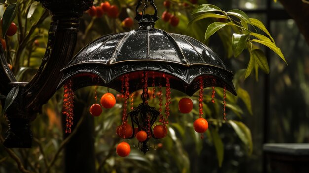 Foto un exótico paraguas en forma de fruta panorámica eléctrica 32k hdr caos 20 ar 169 estilizar 200 id de trabajo a076cb96e0ff454c99847ac86d344ce9