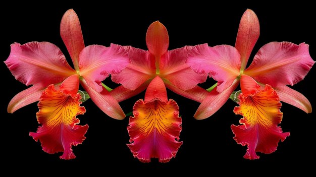 Foto exotische orchideen in blüte