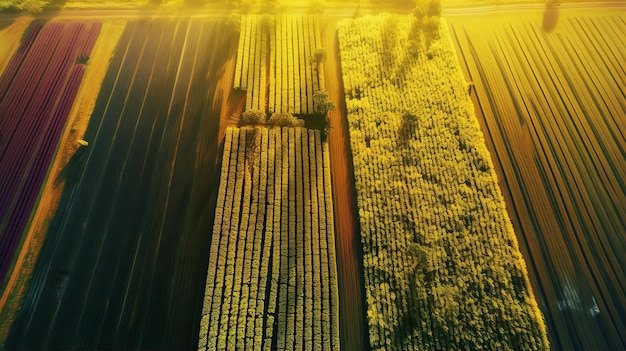 Expansión de campos con luz solar