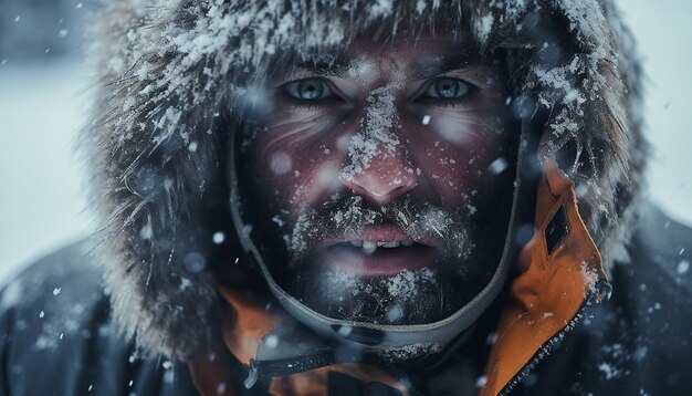 Expedición polar moderna Tormenta de nieve Cinemático