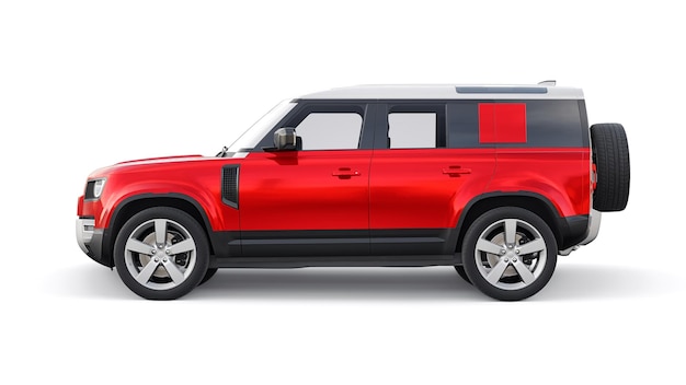 Expedition SUV para áreas rurales y actividades al aire libre 3d render