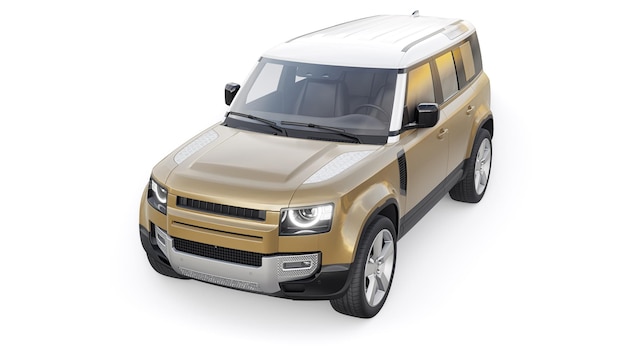 Expeditions-SUV für ländliche Gebiete und Outdoor-Aktivitäten 3D-Rendering