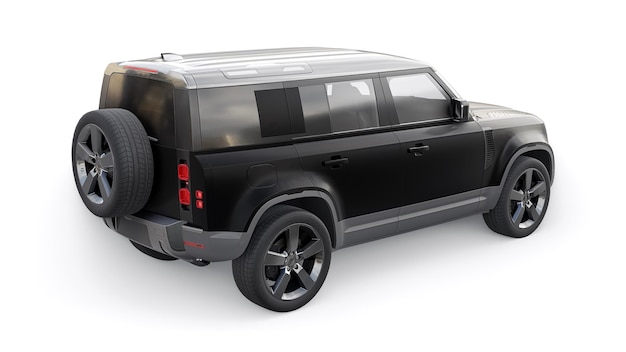 Expeditions-SUV für ländliche Gebiete und Outdoor-Aktivitäten 3D-Rendering