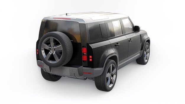 Expeditions-SUV für ländliche Gebiete und Outdoor-Aktivitäten 3D-Rendering