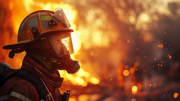 Experiência de bombeiro O papel de parede da bravura