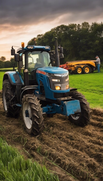 Foto experiência prática o artesanato dos agricultores na reparação de tratores