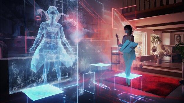 Experiencias holográficas futuristas