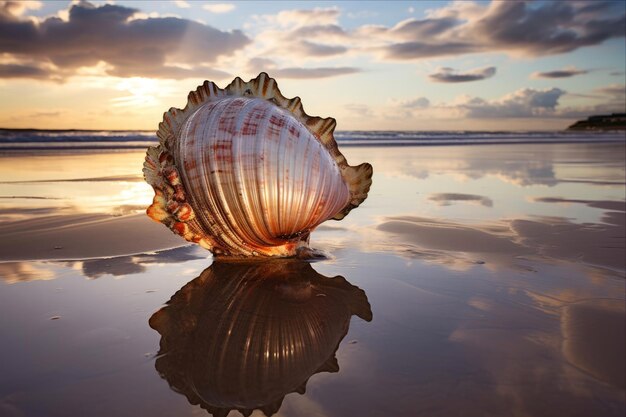 Foto experimenta la concha de la serenidad en la playa ar 32