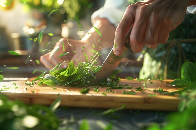 Foto experimenta la danza rítmica de la cocina en el octavo generativo ai