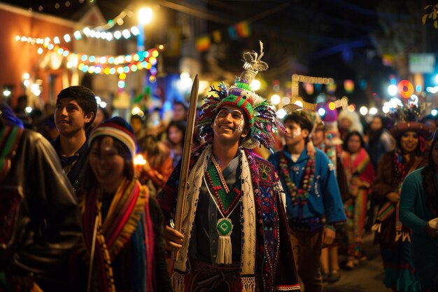 Foto experimenta la magia de las procesiones de posada en urba generative ai