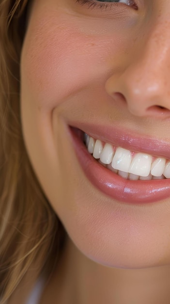 Foto experimentando la magia de los dientes blanqueando sonrisas brillantes y confiadas