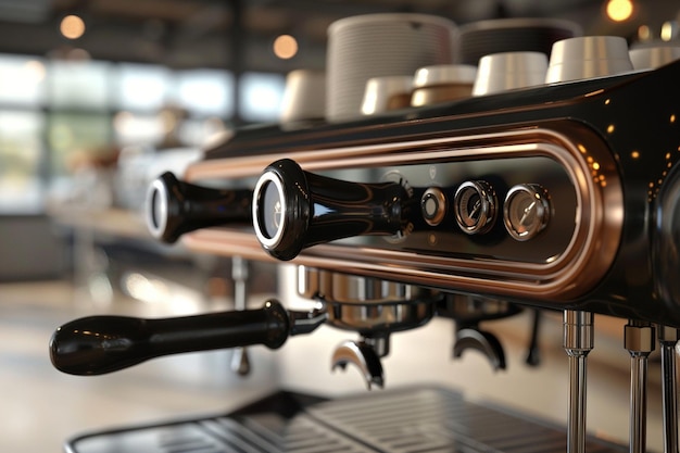 Foto experimente el arte del barista de calidad espresso generativo ai