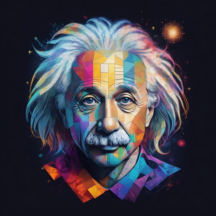 Experimente el genio de Albert Einstein con una amplia gama de variaciones estilísticas.