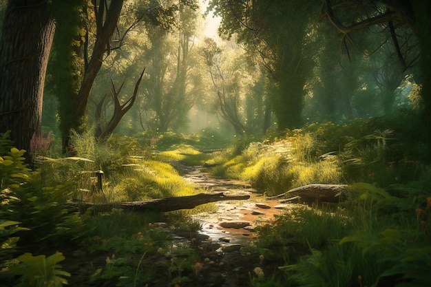 Experimente la serenidad de la naturaleza de verano con una caminata guiada por el bosque y una sesión de yoga