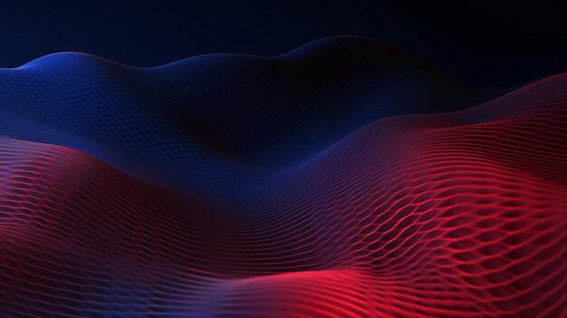 Experimente um cenário 3D dinâmico cheio de padrões ondulados e ondulações cativantes completas com elementos de partículas