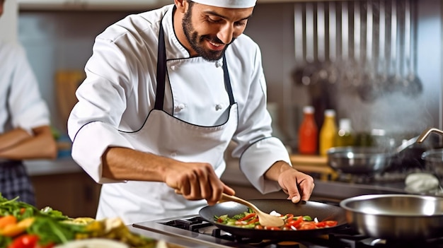 Foto experto en ia generativa en la cocina