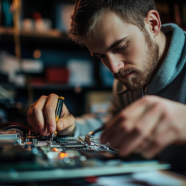 Un experto en la resolución de problemas de un escenario de fallo de hardware con herramientas de diagnóstico avanzadas
