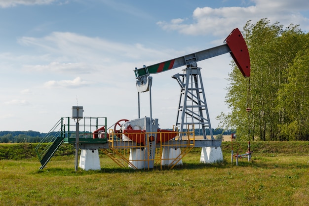 Exploração de petróleo e poço de gás