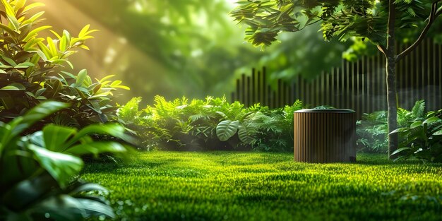 Foto exploração de tecnologia de bateria ecoamigável num ambiente florestal verdes conceito tecnologia ecoamigáveis bateria inovação exploração florestal energia sustentável tecnologia verde