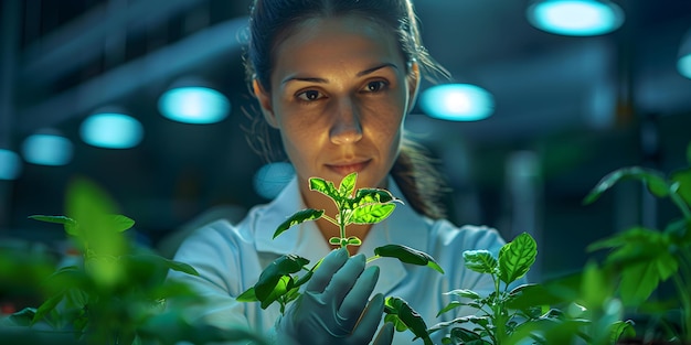 Exploración de la investigación farmacéutica con equipos y tecnología de plantas concepto equipo de laboratorio innovación farmacéutica investigación de plantas avances tecnológicos industria farmacéutica