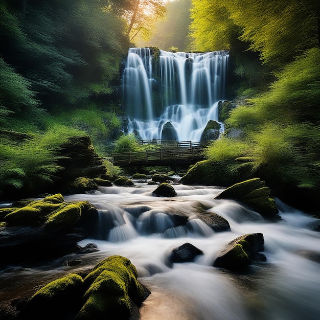 Una exploración serena de las cascadas