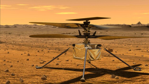 Explorador engenhoso de helicópteros da mars