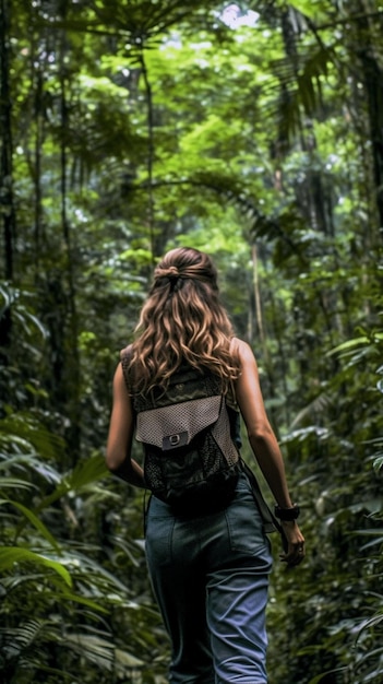 Exploradora de la selva femenina