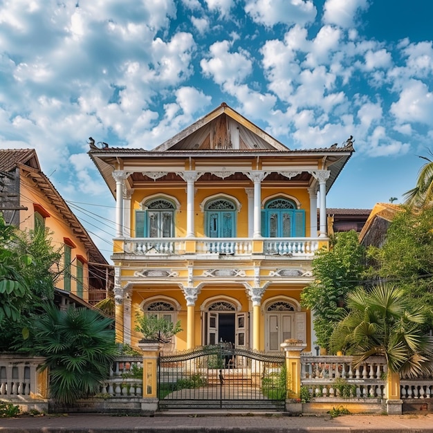 Explorando a arquitetura colonial francesa em Kampot, Camboja