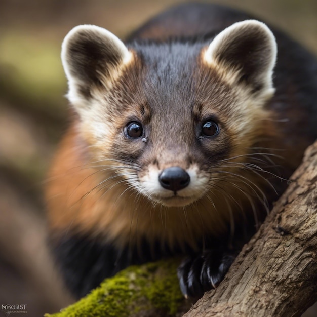 Foto explorando el ágil marten maestros del dosel del bosque